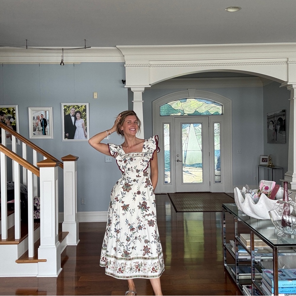 Terracotta Chintz Cotton Nora Dress